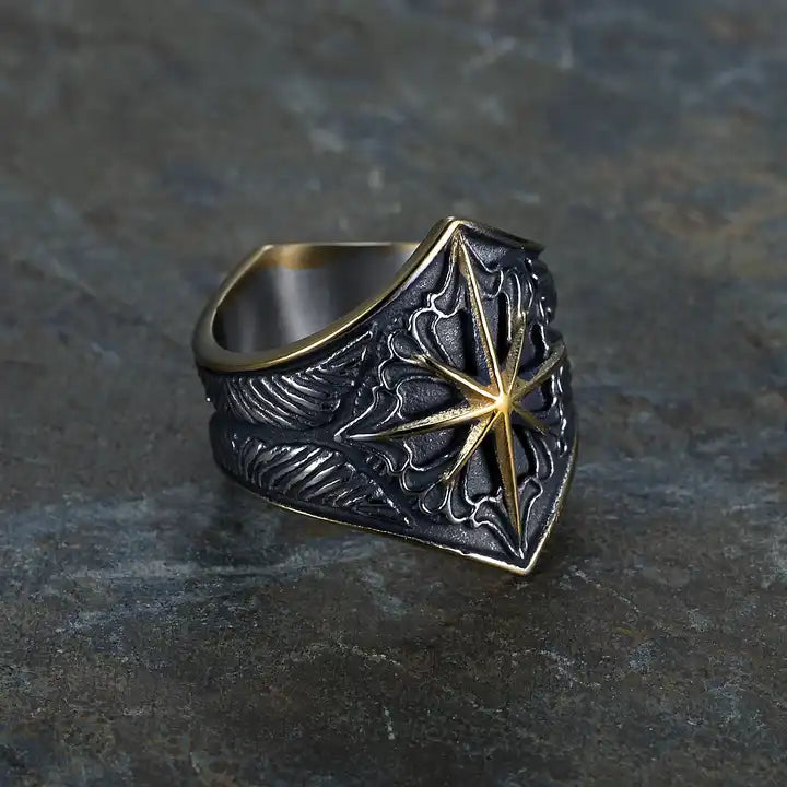 Compass Star Ring