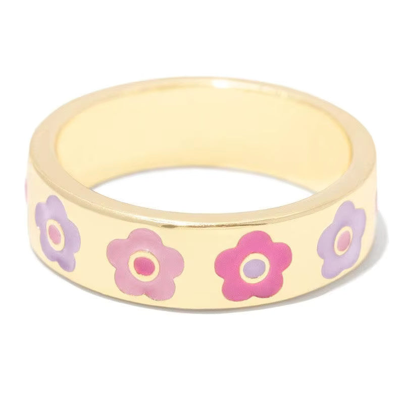 Enamel Heart Ring