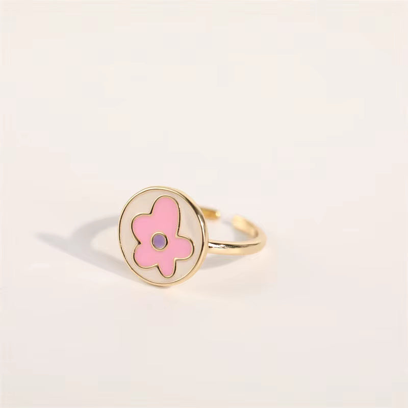 Enamel Heart Ring