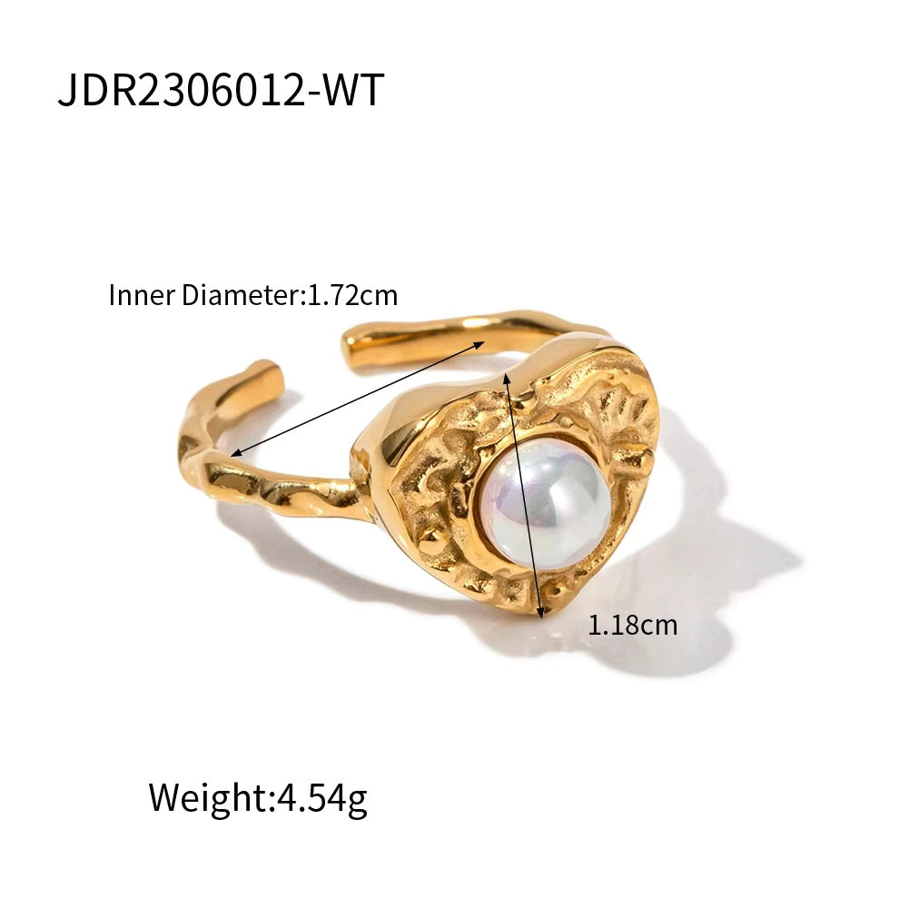 Lava Pearl Finger Rings