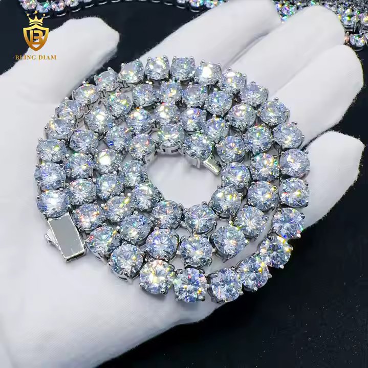 Tennis Chain - 8mm CZ Diamond, Stainless Steel