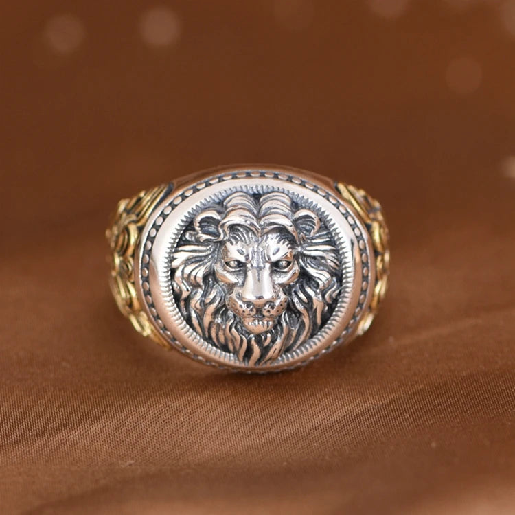 Gold Ivy Lion Ring
