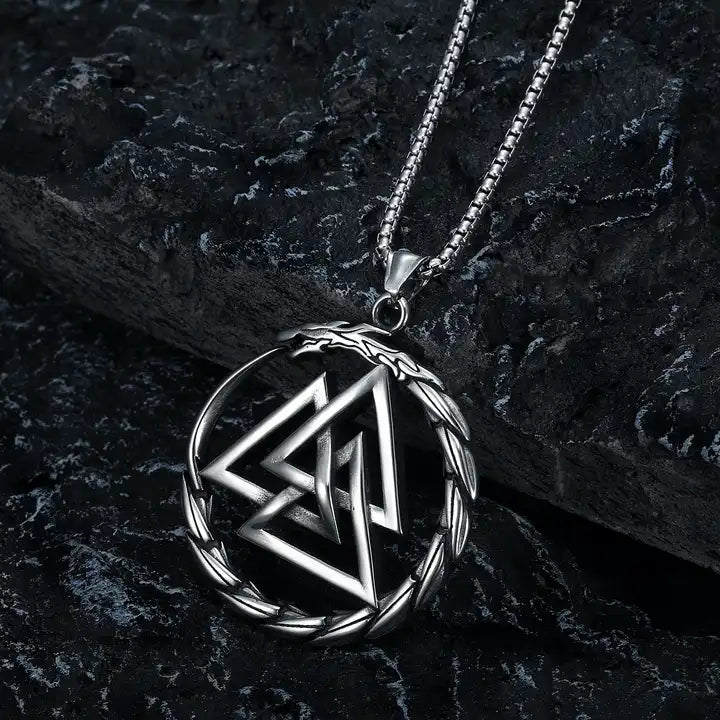 Valknut Jormungand Pendant