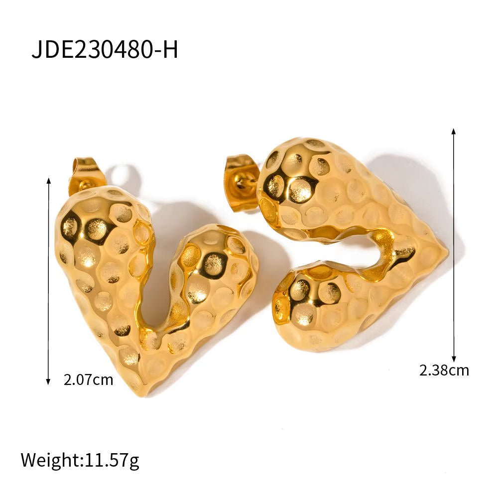 Irregular Heart Earrings