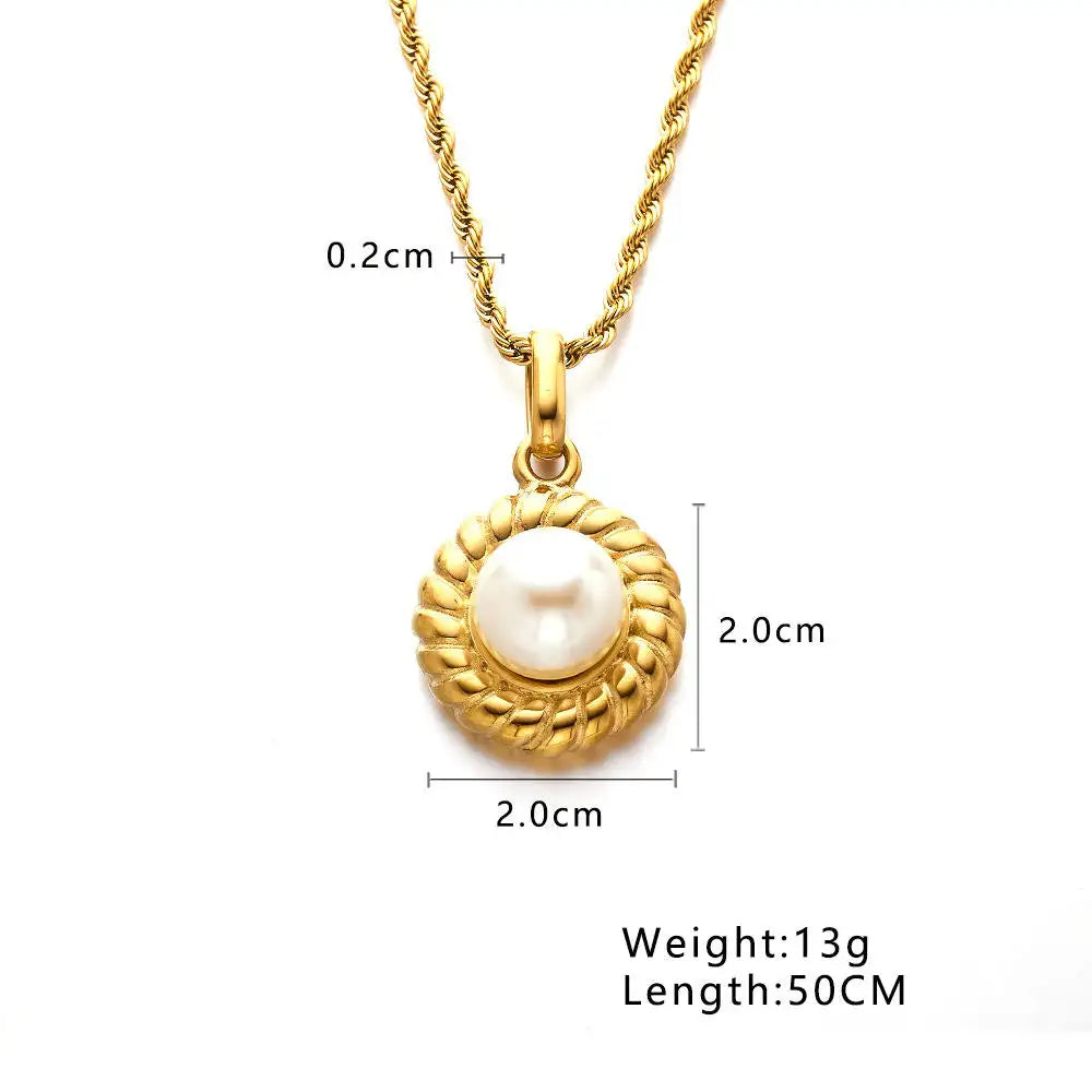 Golden Pearl Necklaces