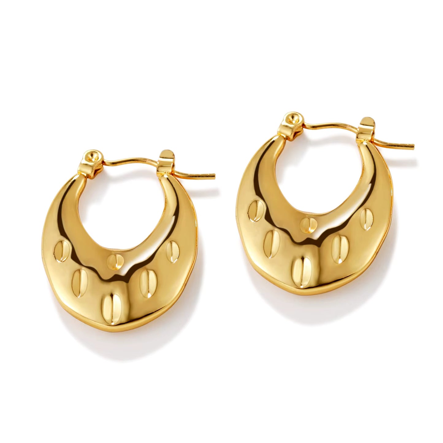 Geometric Gold Earrings