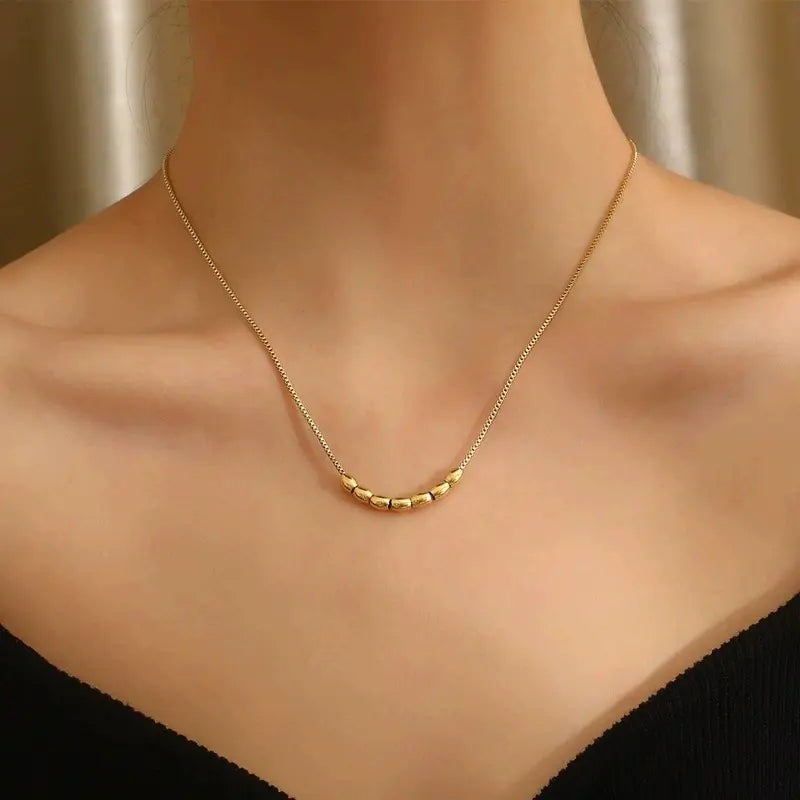 Gold Bead Necklace