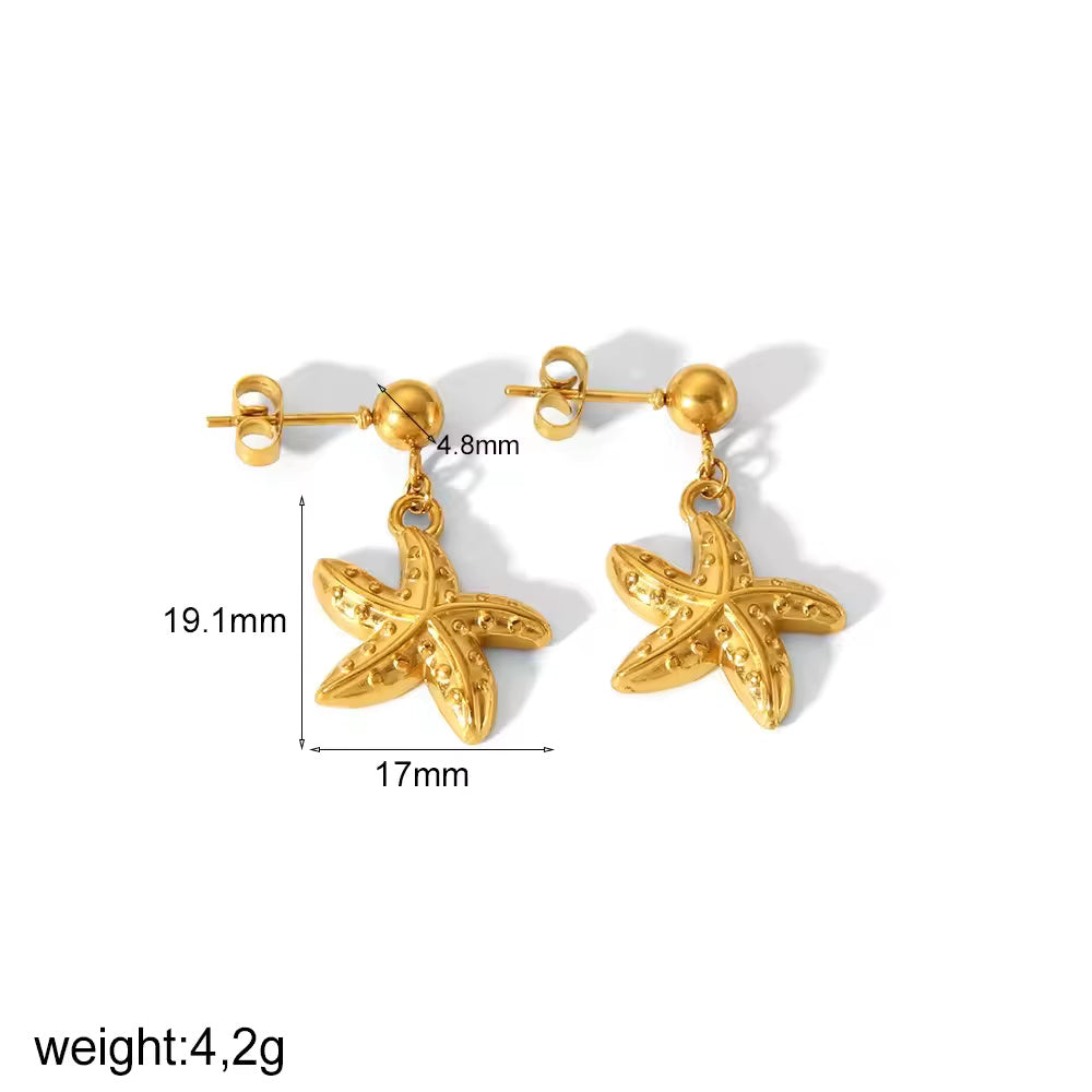 Stainless Ocean Earrings