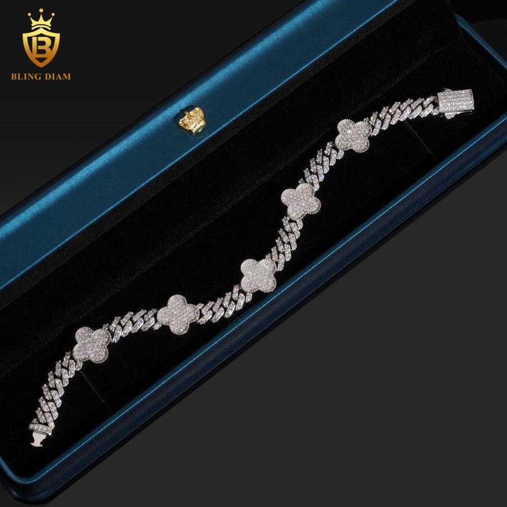 Iced Out Clover Bracelet