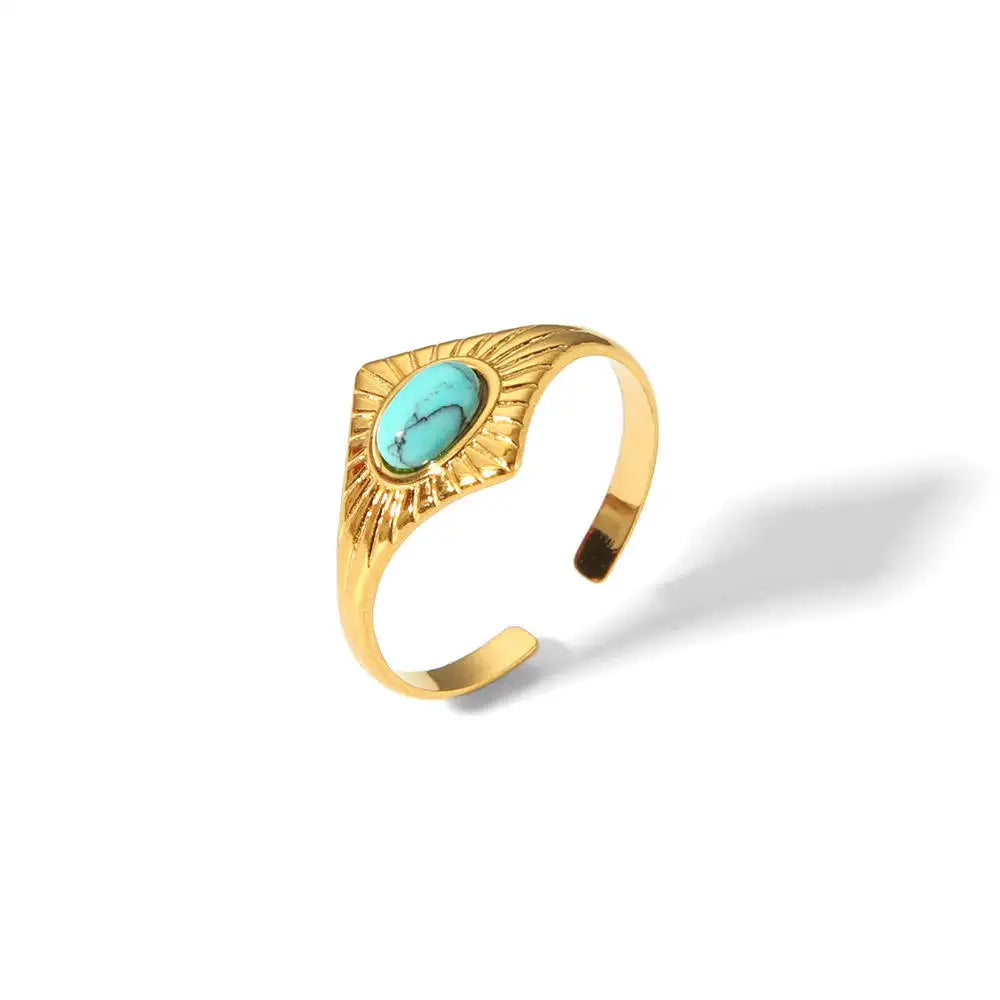Gold Eye Ring