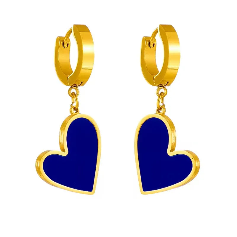 Stainless Heart Earrings