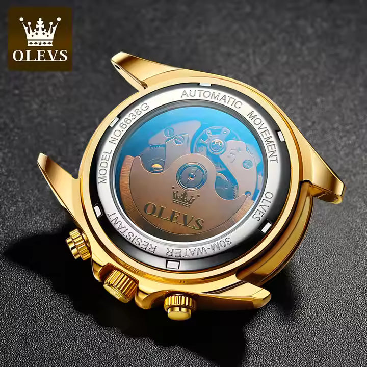 Gold Green Watch