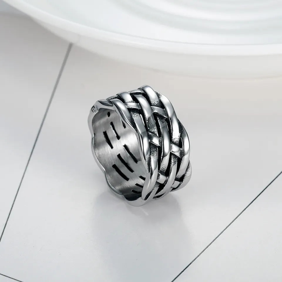 Silver Woven Band