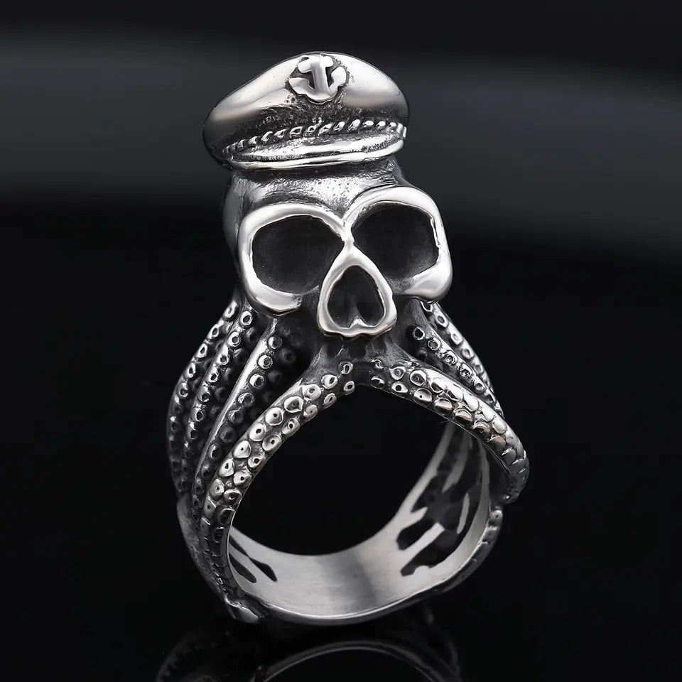 octopus skull ring