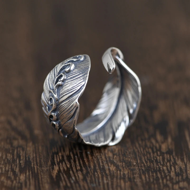 Feather Open Ring
