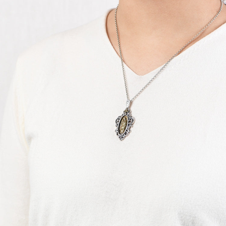 Cross Virgin Mary Necklace