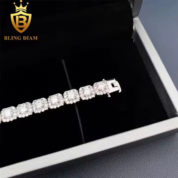 Tennis Bracelet | 6mm VVS Moissanite | 925 Sterling Silver