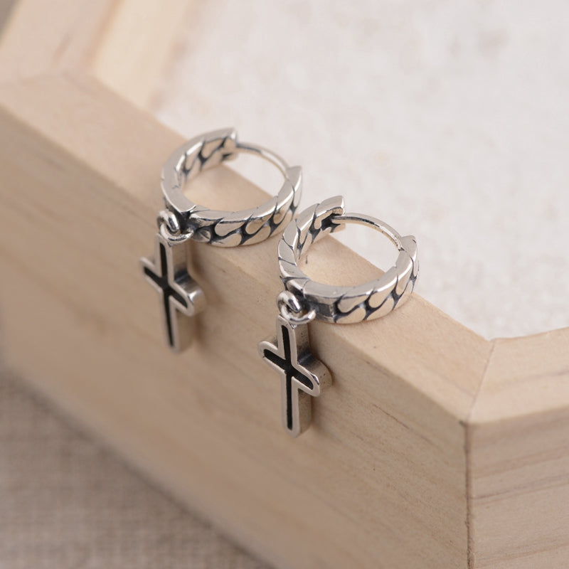 Cross Design Earrings