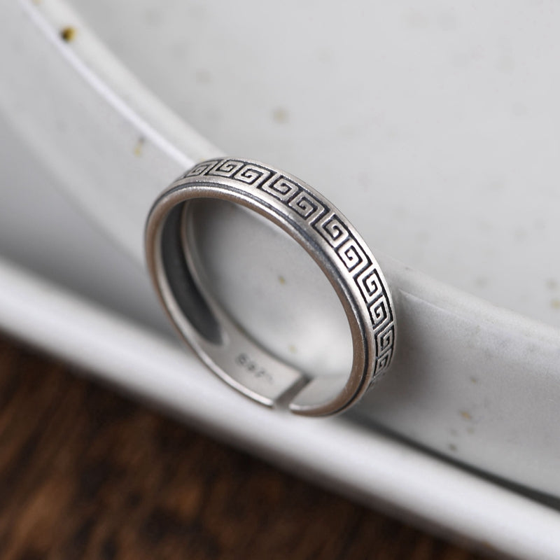 Retro Pattern ring