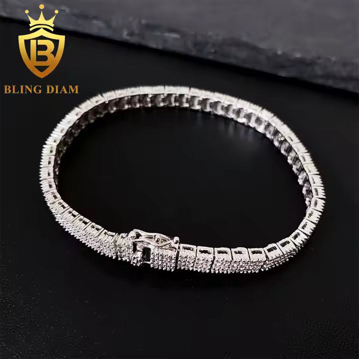 Triple Moissanite Bracelet
