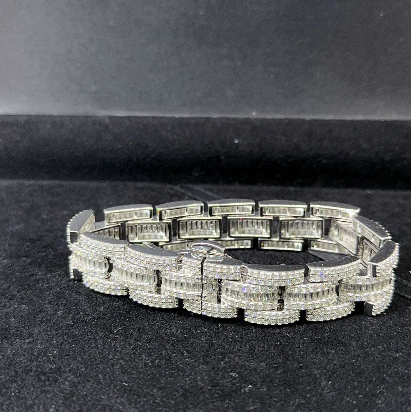 Wide Cuban Link Bracelet - 16mm Moissanite, Available in Gold Plated or Silver