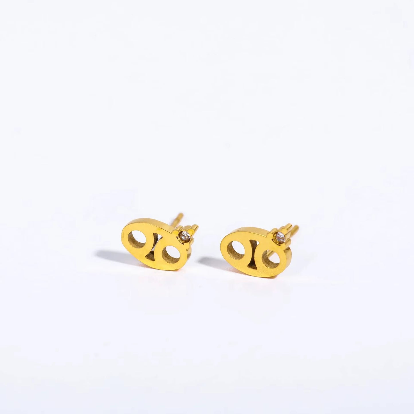 12 Constellations Geometric Stud Earrings