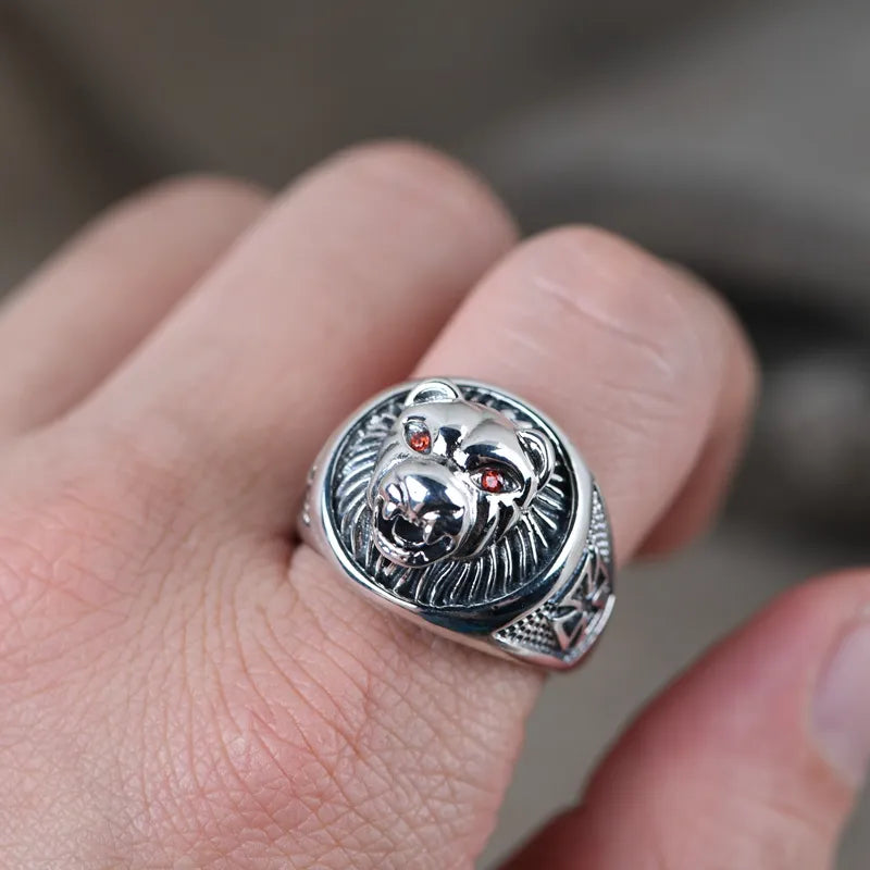 Leopard Head Ring
