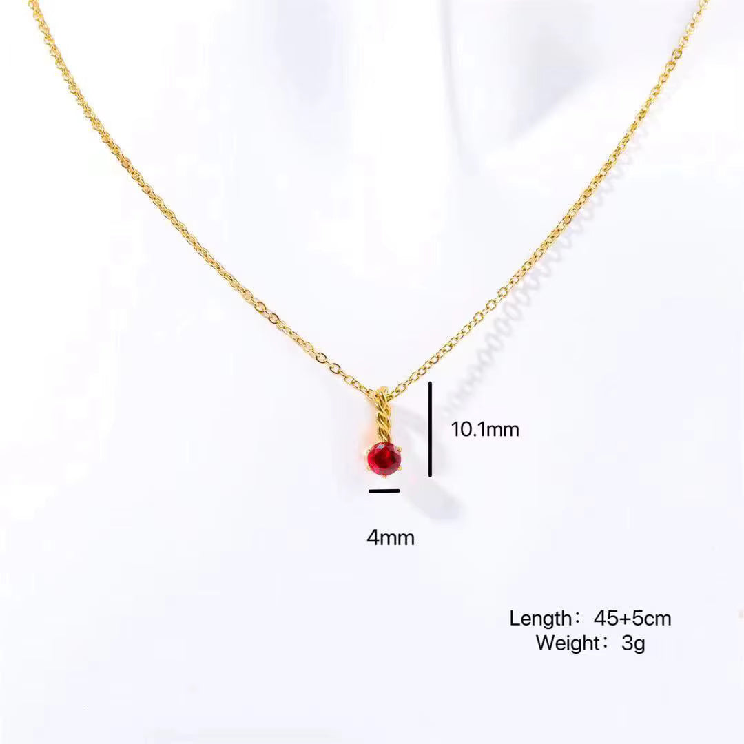 Zodiac Gemstone Necklace