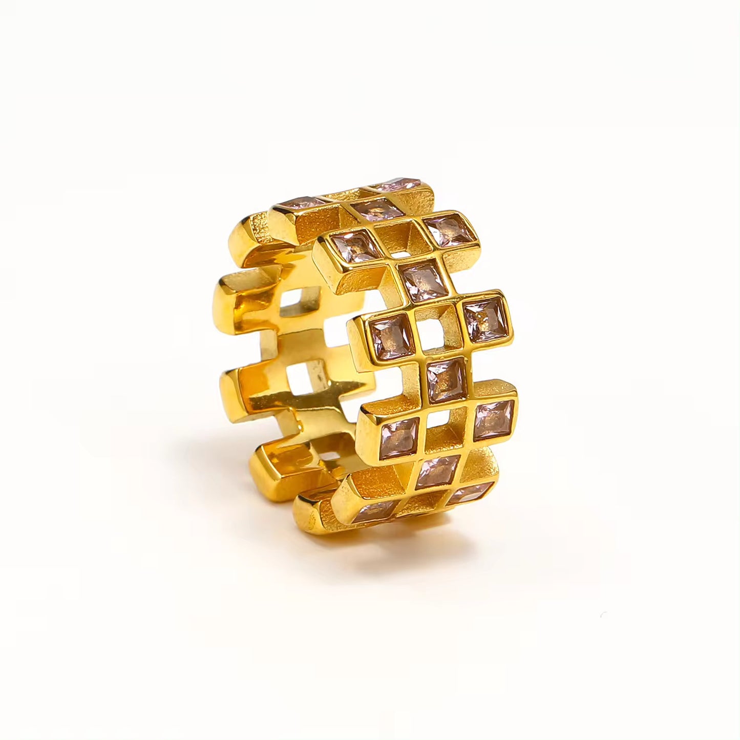 Shiny Zircon Colorful Finger Rings