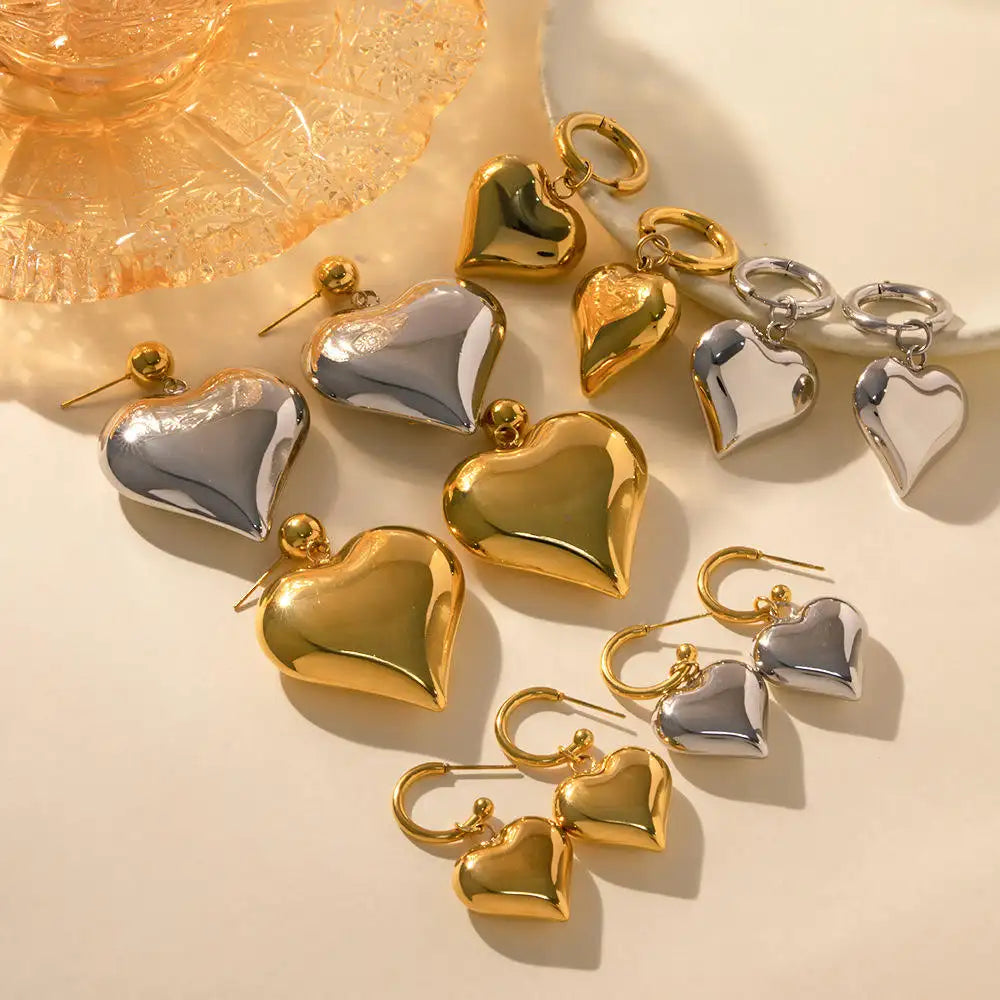 Heart Smooth Earrings