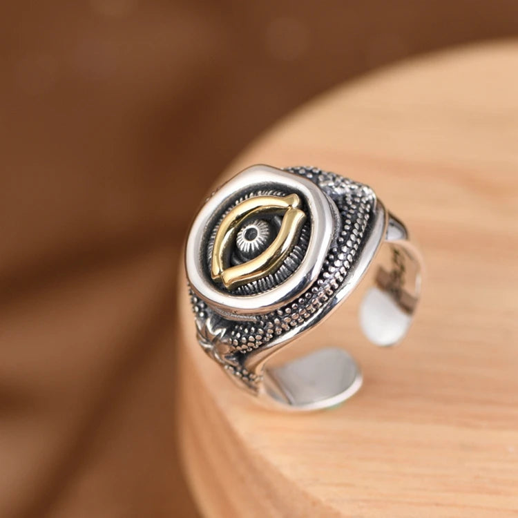 Gold Eye Ring
