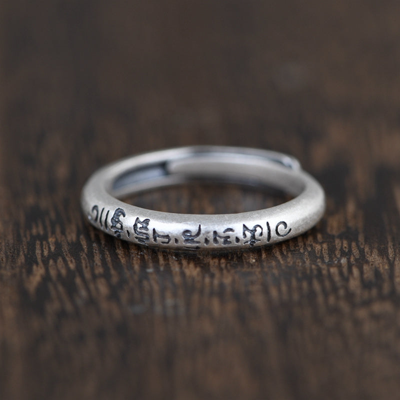 Ancient Buddhist Scriptures ring