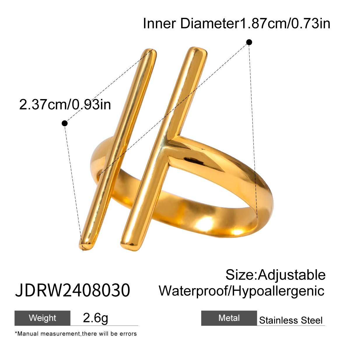 Gold Wave Ring