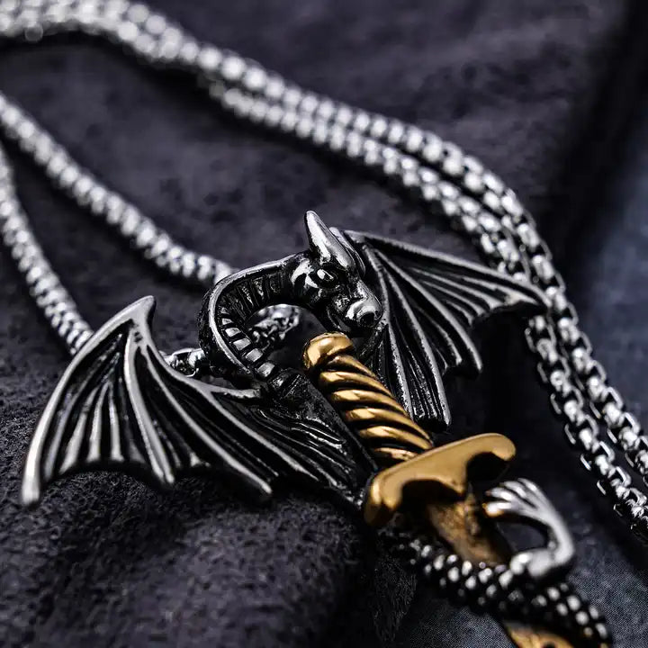 Sword Dragon Necklace