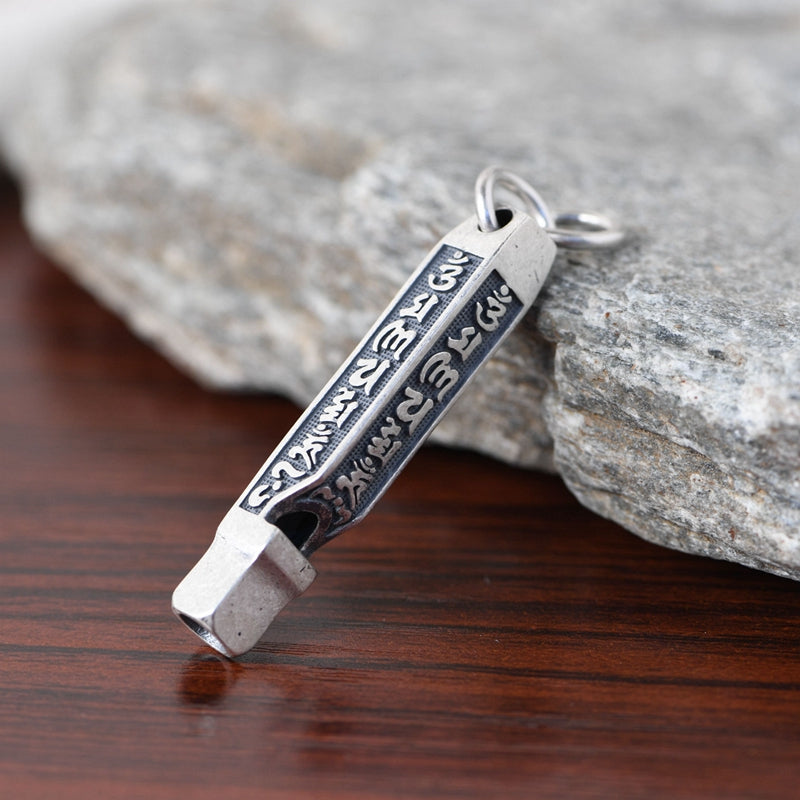 Six Word Scripture Whistle Necklace