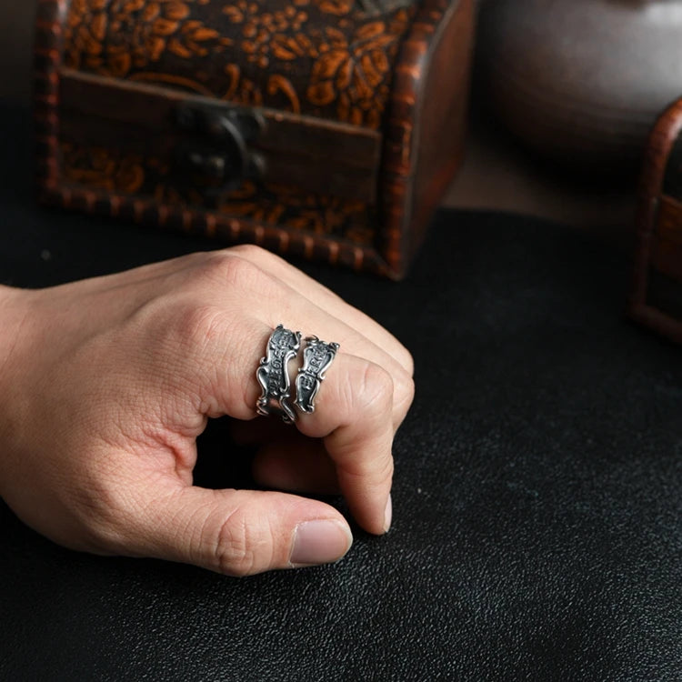 Retro Letter Ring
