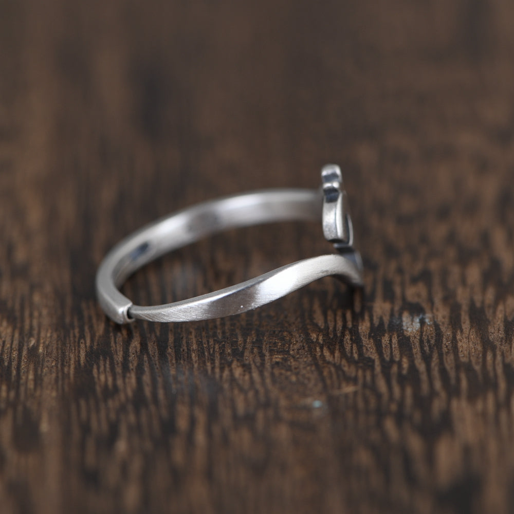 Retro Matte Opening ring