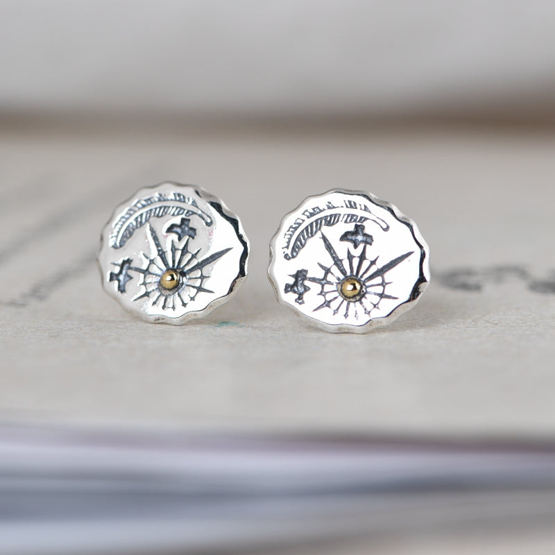 Feather Birds and Starlight Earrings