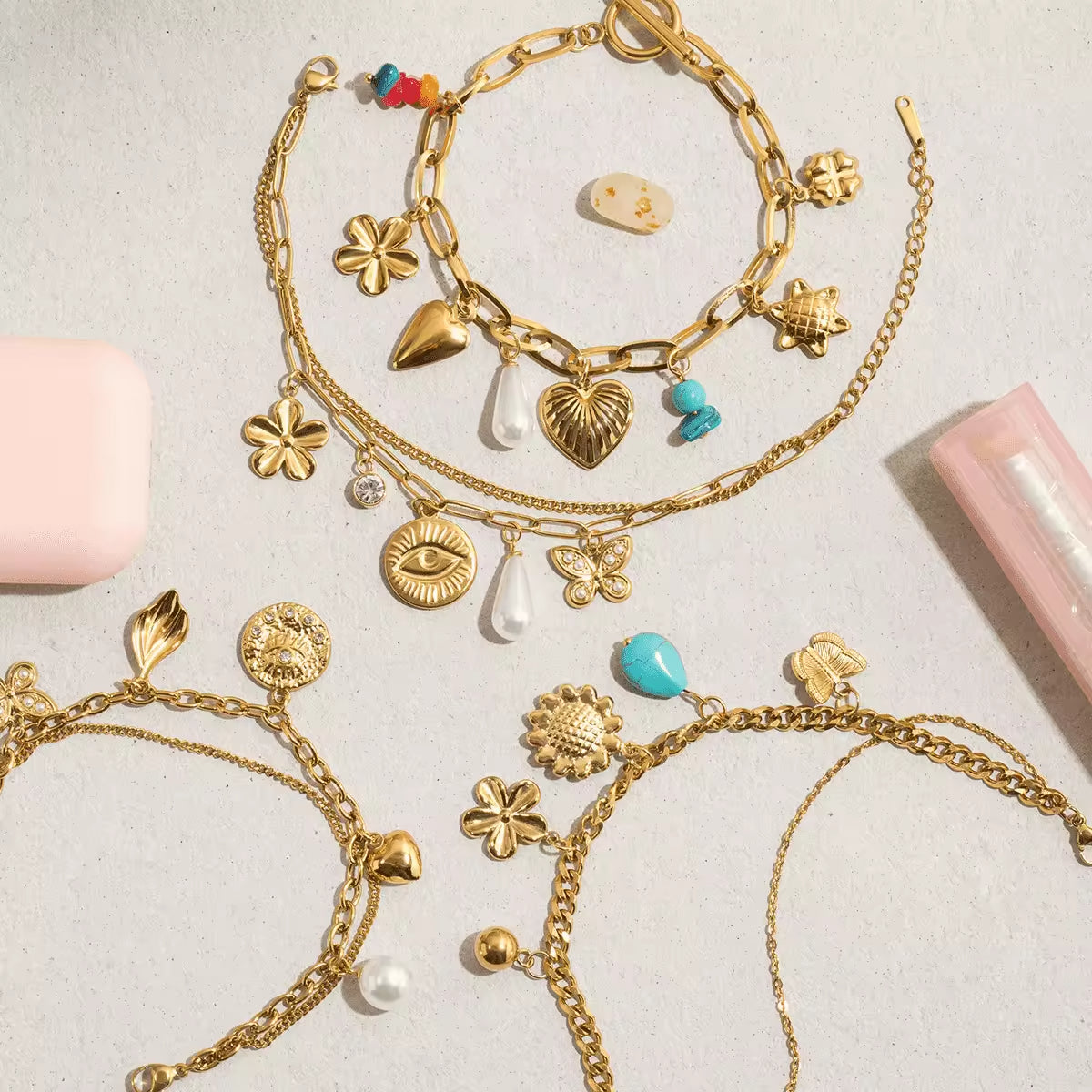 Summer Multi Charm Bracelet
