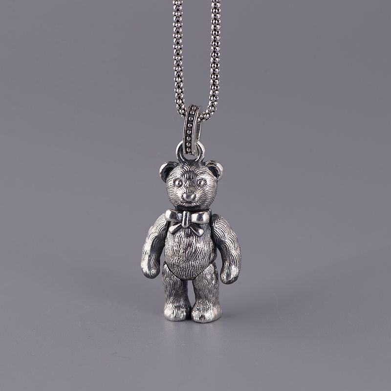 Bow Bear Necklace