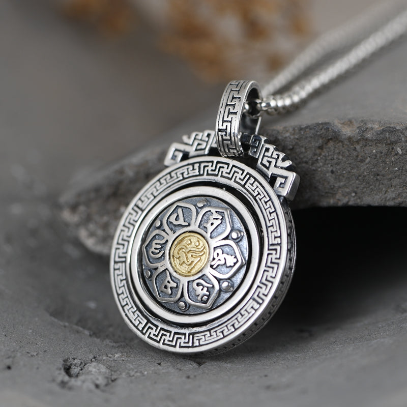 Buddhist Six Character Mantra Necklace