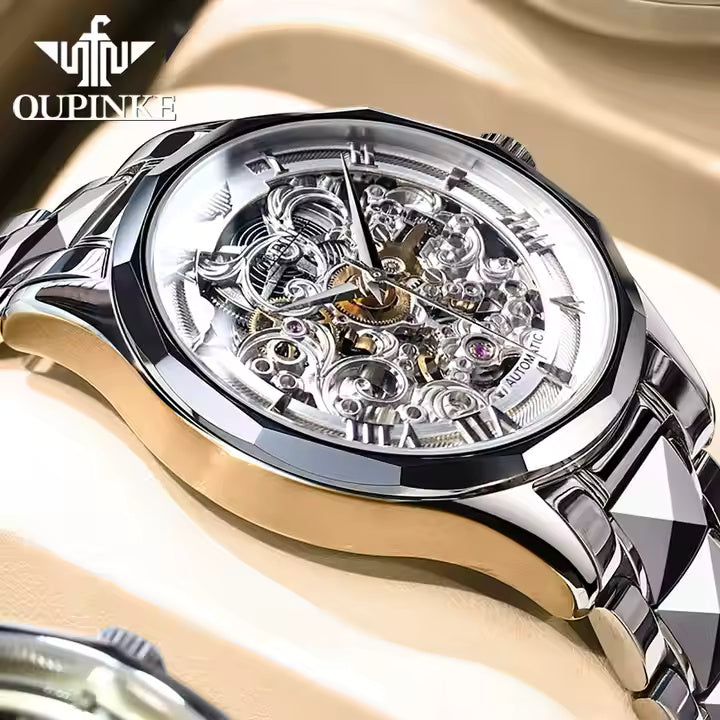 Silver Tourbillon Watch