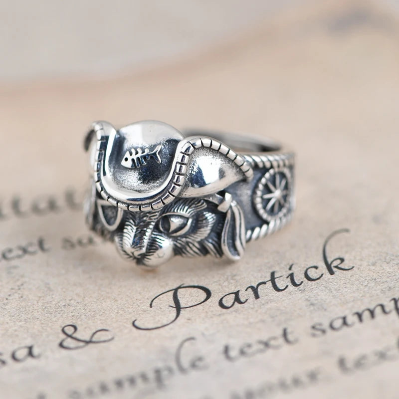 Retro Cat Ring