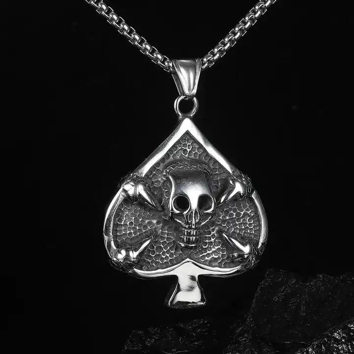 Skull Spade Pendant