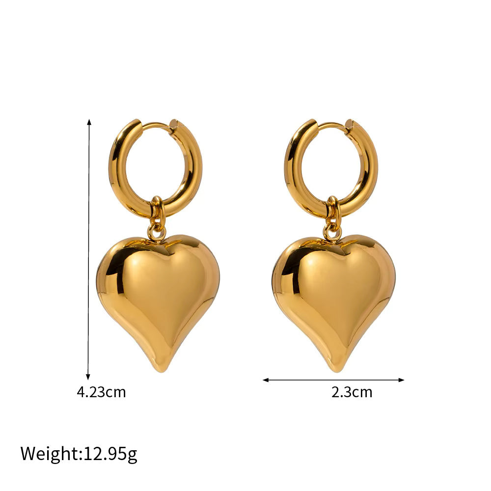 Heart Smooth Earrings