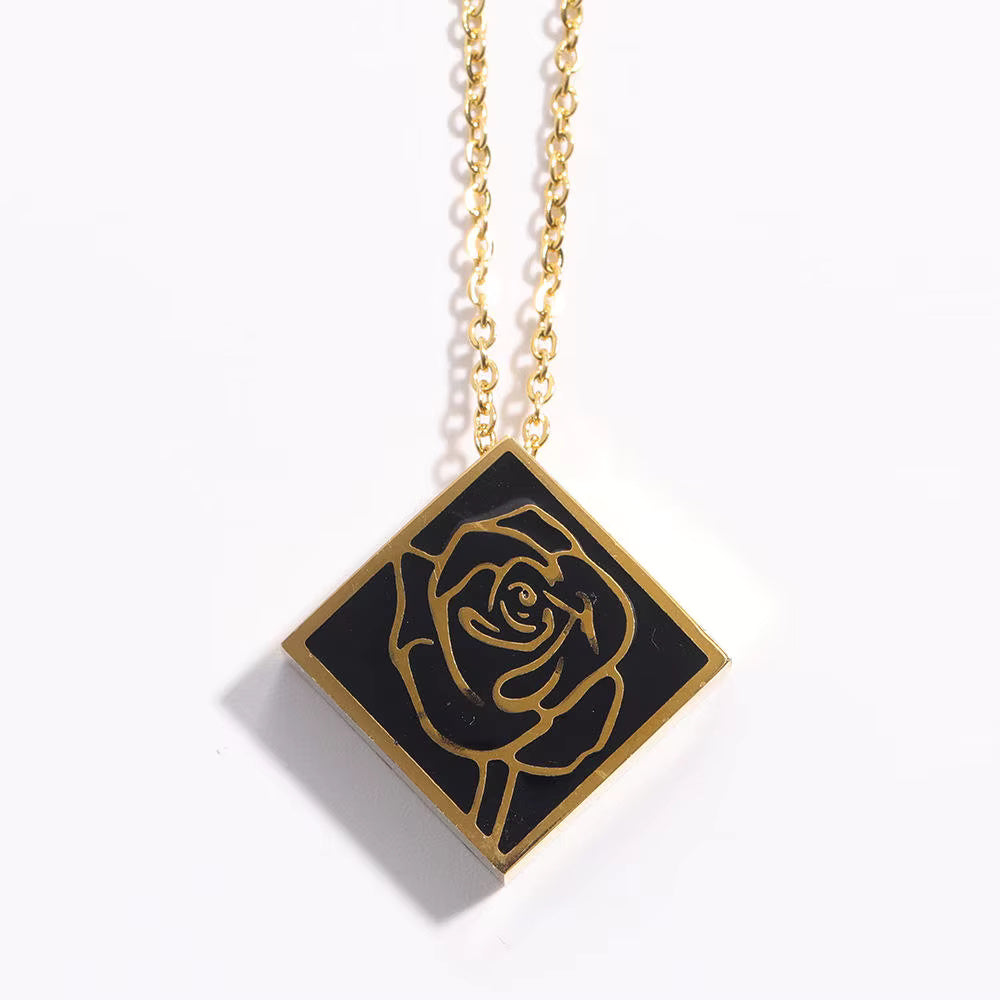 Gold Floral Pendant
