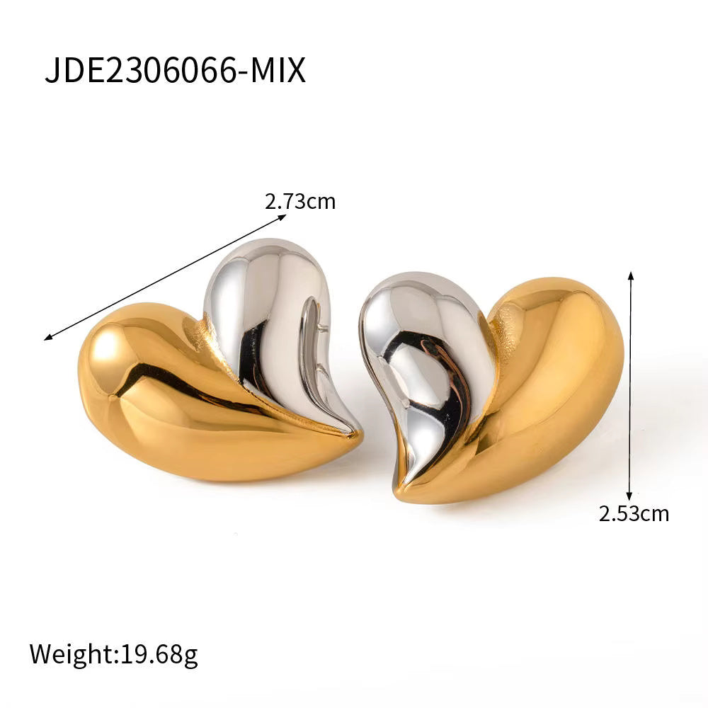 Irregular Heart Earrings