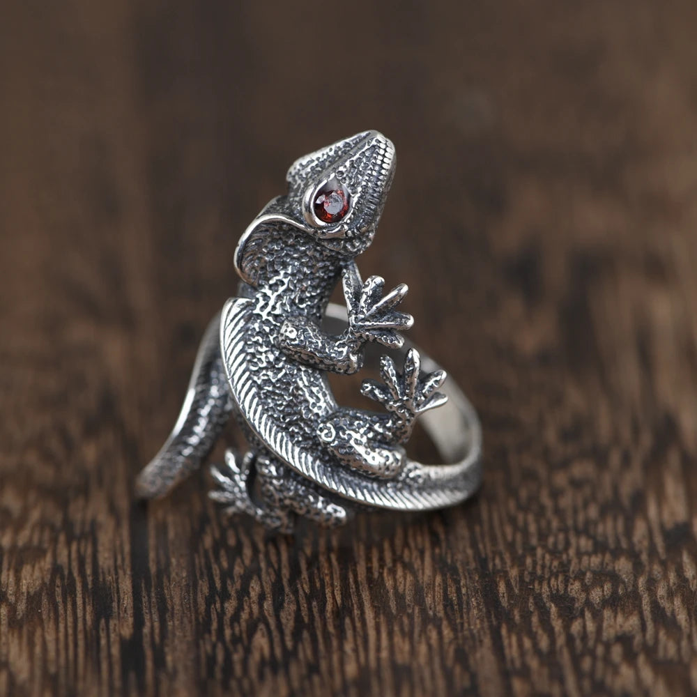 Punk Lizard Ring