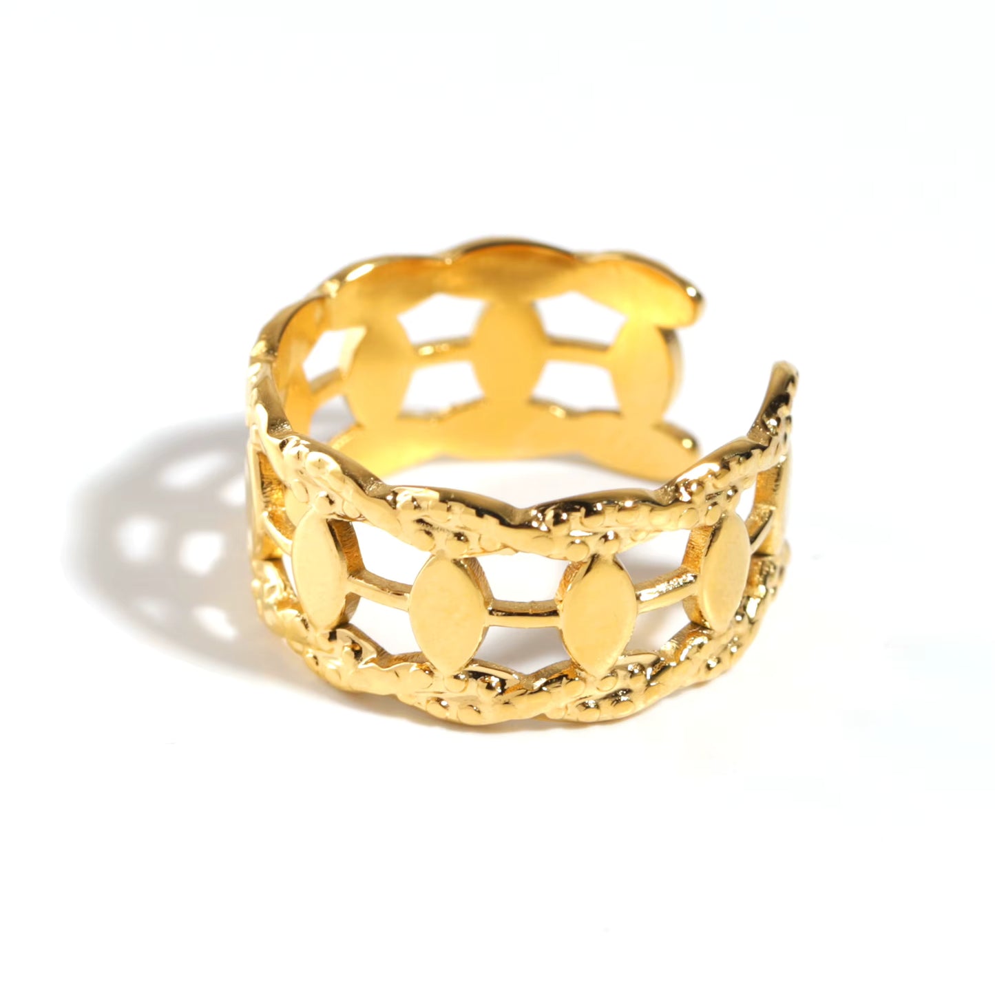 Open Gold Plated Ring