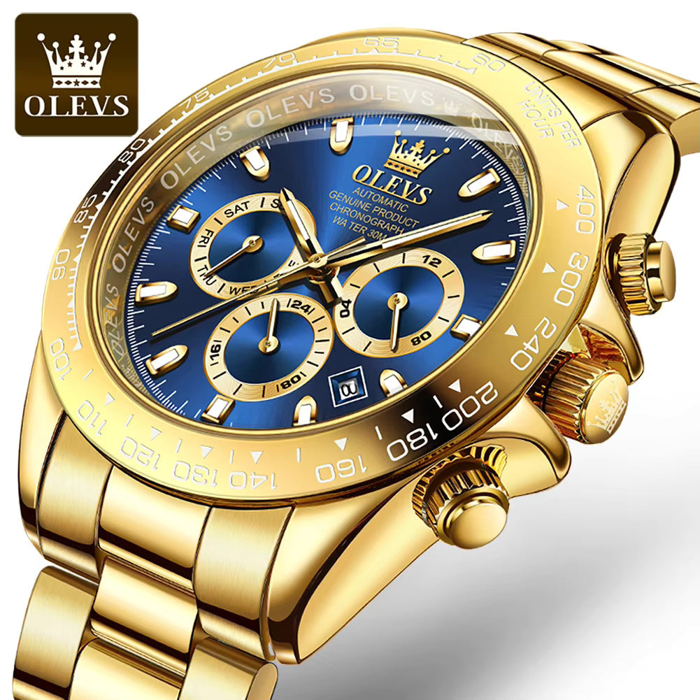 Gold Green Watch